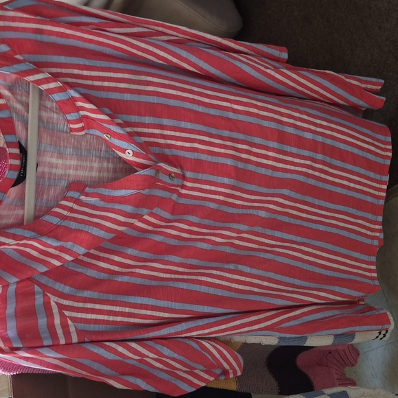 Nicole Miller Tunic 3 Button At Neck Button On Sleeveto Make Elbow Lenght - Picture 3 of 3